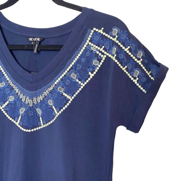 Nic + Zoe Pier Embroidered-Neck Dress - Picture 7 of 15